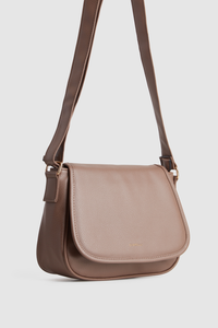 Zip Pocket Flap Crossbody Bag