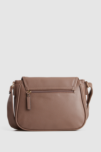 Zip Pocket Flap Crossbody Bag