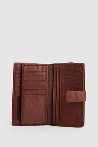 Leather Large Tab Wallet