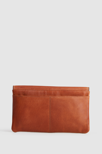 Maya Leather Large Clutch