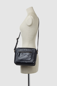 Lili Leather Camera Crossbody Bag