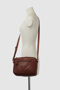 Lili Leather Camera Crossbody Bag