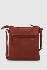 Lili Leather Twin Gusset Crossbody