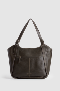 Maya Leather Buckle Tote Bag