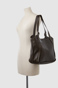 Maya Leather Buckle Tote Bag