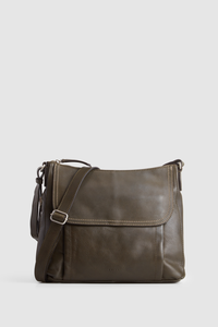 Maya Leather Large Crossbody Bag