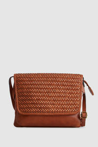 Mira Leather Flap Crossbody Bag