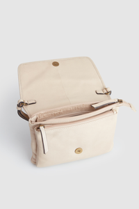 Mira Leather Flap Crossbody Bag