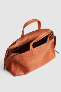 Trinity Leather Work Tote Bag