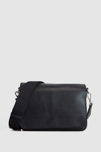 Lyra Leather Flap Crossbody Bag