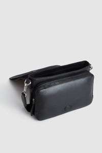 Lyra Leather Flap Crossbody Bag