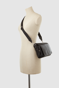 Lyra Leather Flap Crossbody Bag