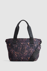 Gia Nylon Leopard Tote Bag