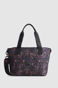 Gia Nylon Leopard Tote Bag