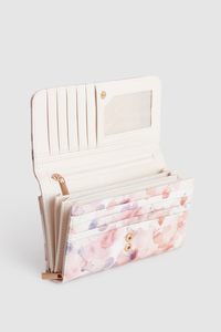 Floral Large Clutch Wallet