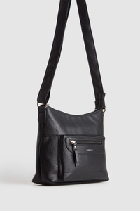 Zip Pocket Panel Crossbody Bag