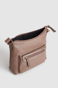 Zip Pocket Panel Crossbody Bag