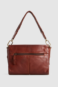 Bree Leather Braid Crossbody Bag