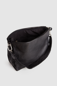 Bree Leather Braid Shoulder Bag