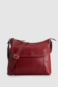 Maya Leather Large Crossbody Bag