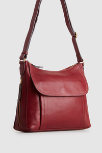 Maya Leather Large Crossbody Bag