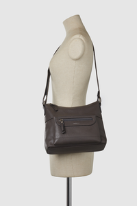 Zip Pocket Panel Crossbody Bag