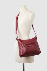 Zip Pocket Panel Crossbody Bag