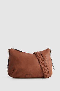 Braided Strap Crossbody Bag