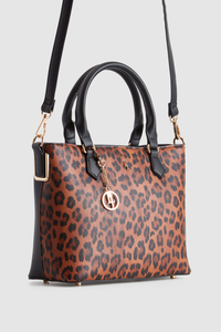 Leopard Charm Tote Bag