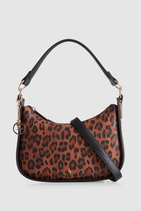 Leopard Charm Shoulder Bag