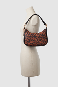 Leopard Charm Shoulder Bag