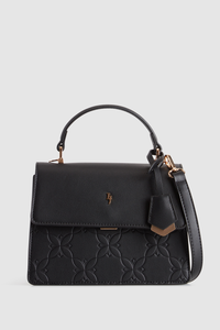 Embossed Top Handle Bag