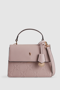 Embossed Top Handle Bag