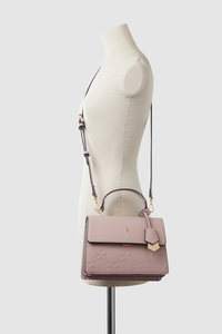 Embossed Top Handle Bag