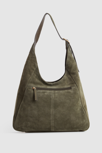 Alexa Leather Suede Hobo Bag