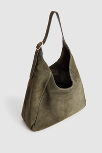 Alexa Leather Suede Hobo Bag