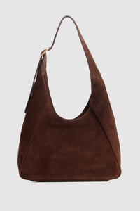 Alexa Leather Small Suede Hobo Bag