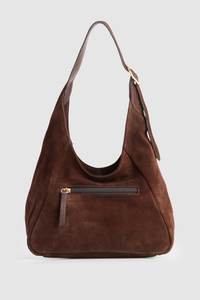 Alexa Leather Small Suede Hobo Bag