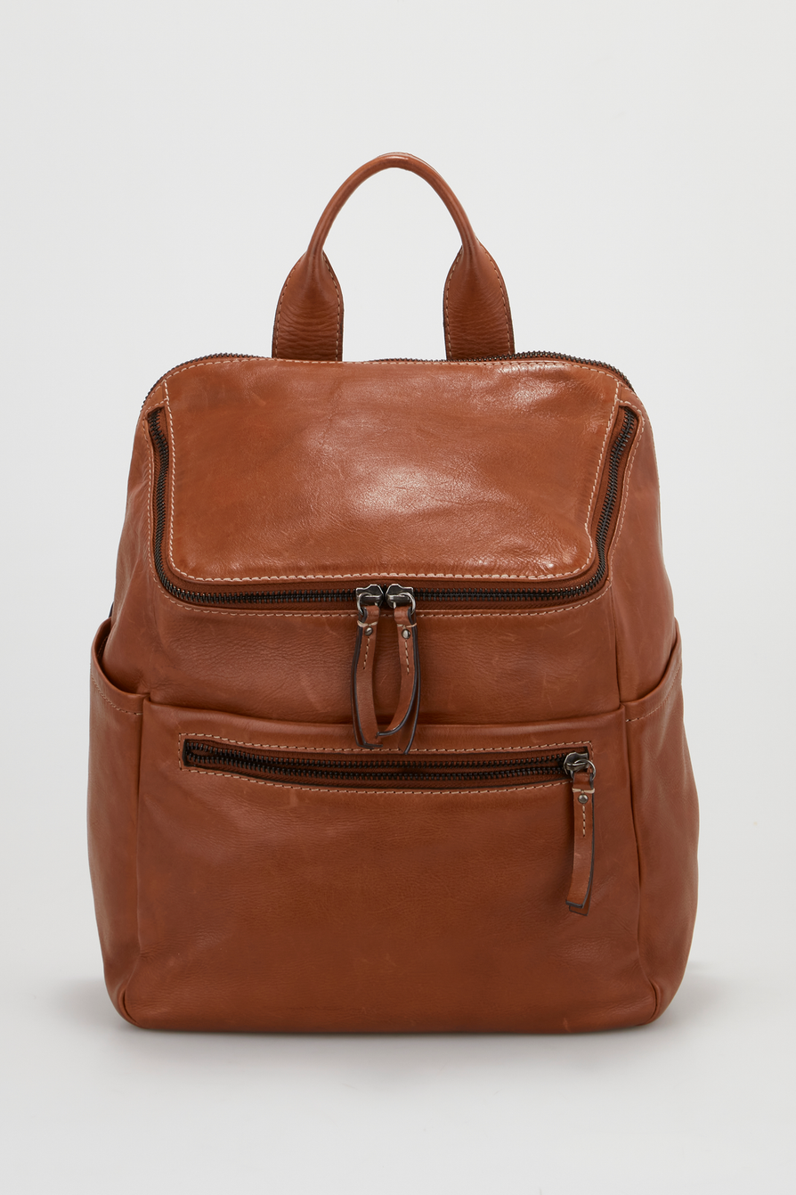 Leather backpack strandbags deals